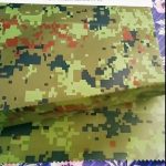 china producent engros camouflage præget regntøj geotextile stof til udendørs stof